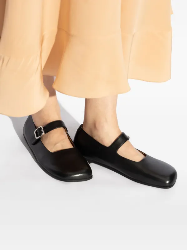 【関税込み】Marsell ブラック Appiedi フラットシューズ Marsèll Appiedi Ballet Flats | Black | FARFETCH