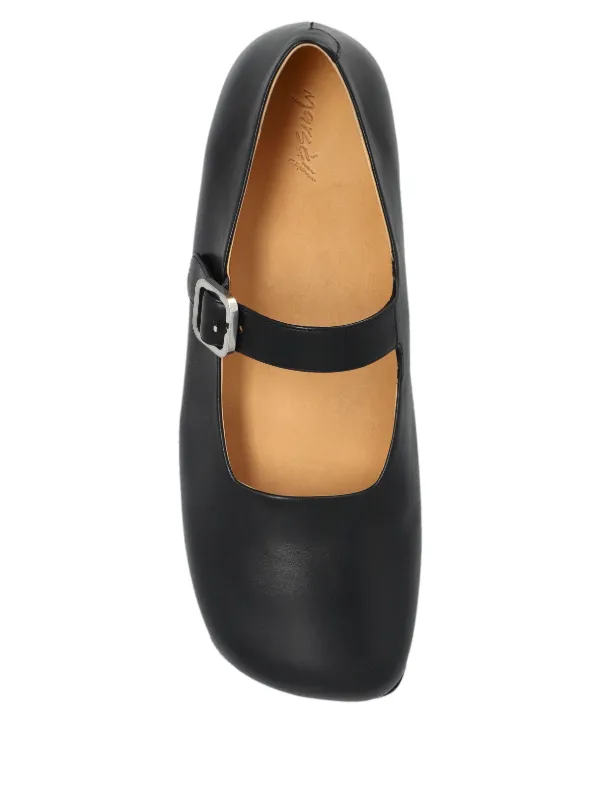 【関税込み】Marsell ブラック Appiedi フラットシューズ Marsèll Appiedi Ballet Flats | Black | FARFETCH