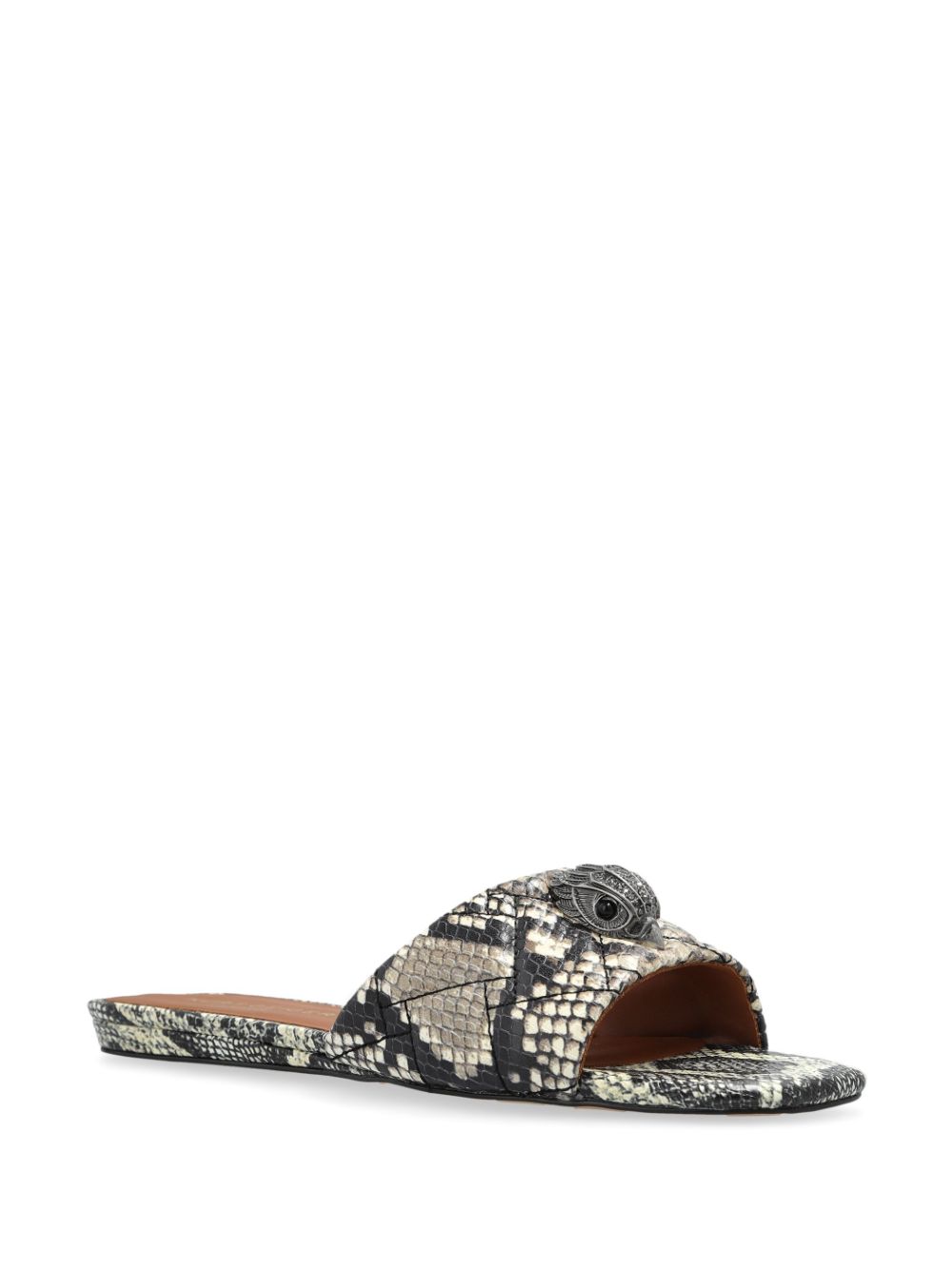 Kurt Geiger London Kensington leather slides - Beige