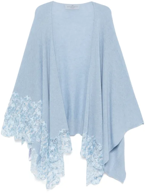 Ermanno Scervino lace-trim cape