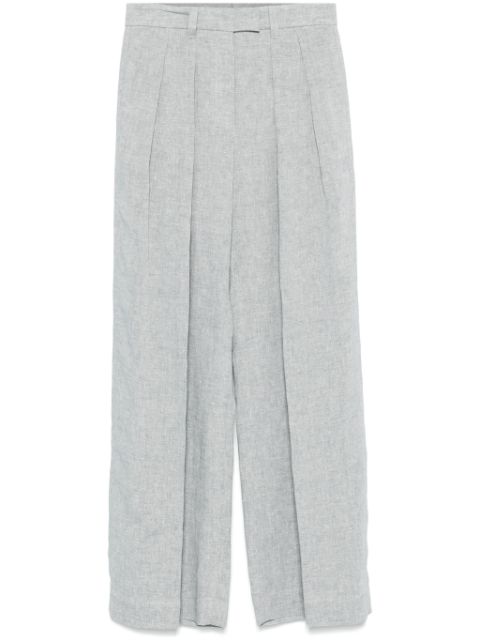 Brunello Cucinelli pantalones con efecto metalizado