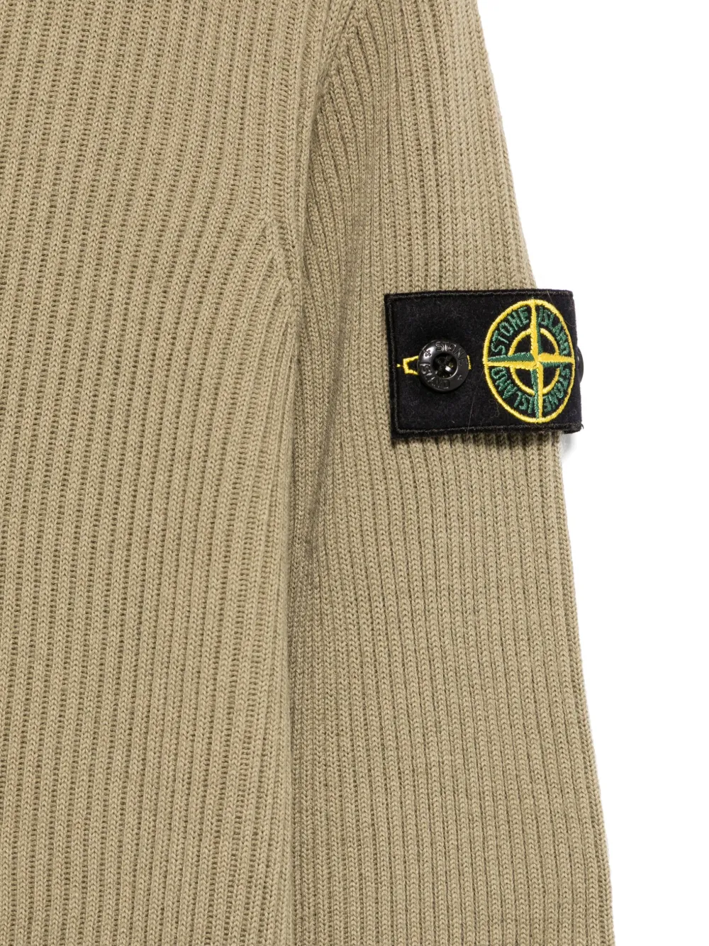 Stone Island Junior Trui met Compass-logopatch Groen