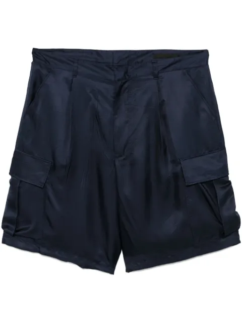 Prada silk cargo shorts