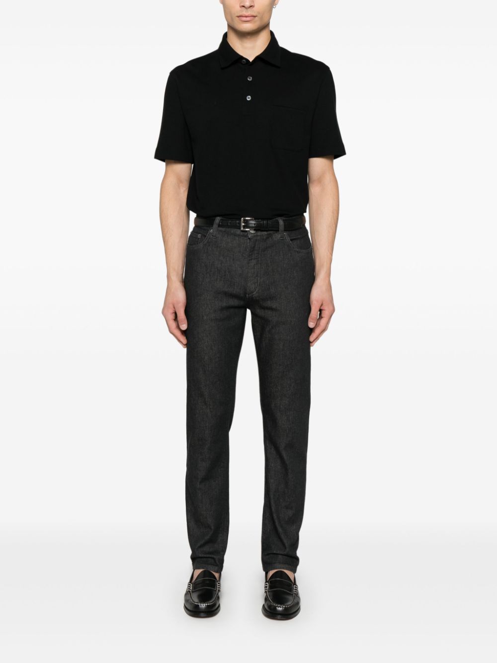 Zegna City jeans - Zwart