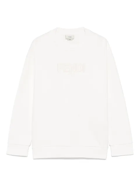Fendi Kids embroidered-logo sweatshirt