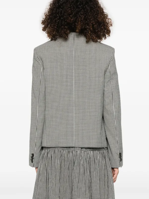 Marni gingham-pattern Jacket | Black | FARFETCH TW