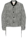 Marni gingham-pattern jacket - Black