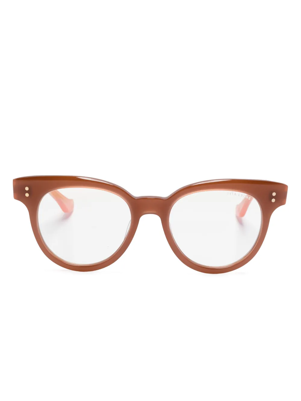 Dita Eyewear round-frame glasses | Orange | Image 1