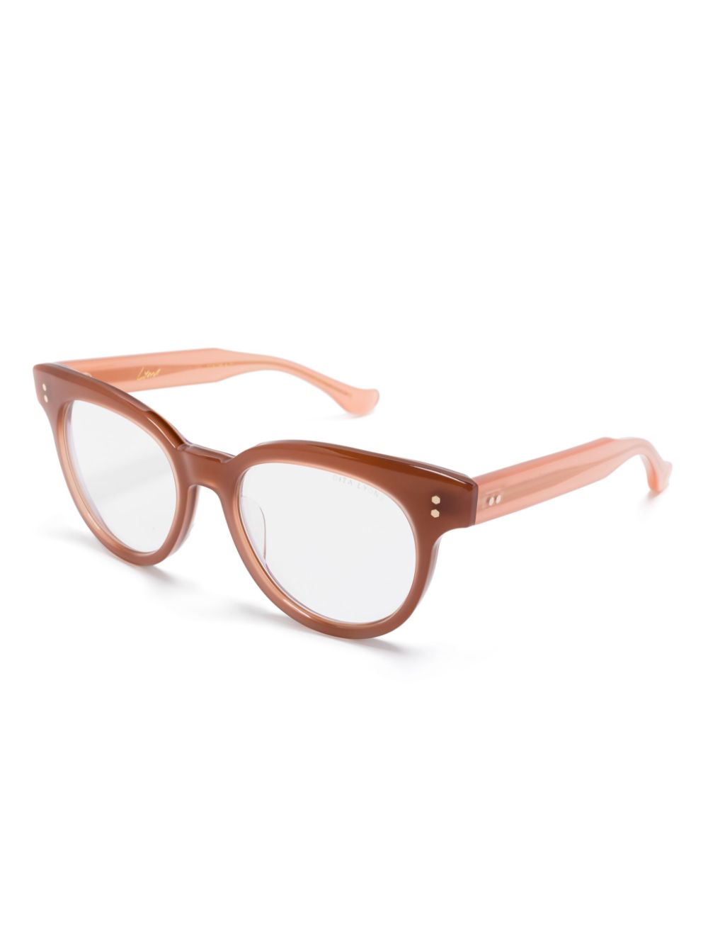 Dita Eyewear Bril met rond montuur - Oranje