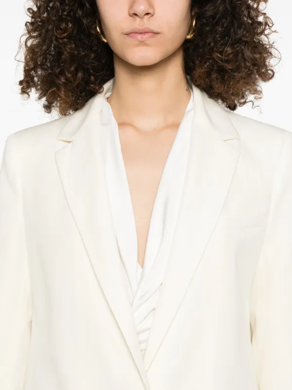Fabiana Filippi テクスチャード ジャケット | ホワイト | FARFETCH JP