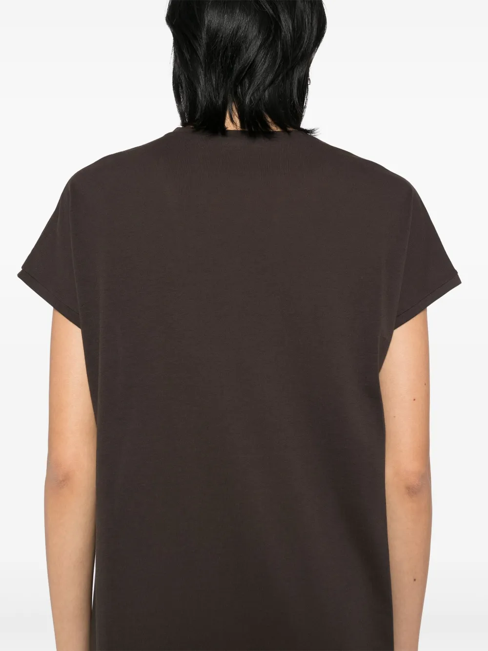 KHAITE T-shirtjurk Bruin