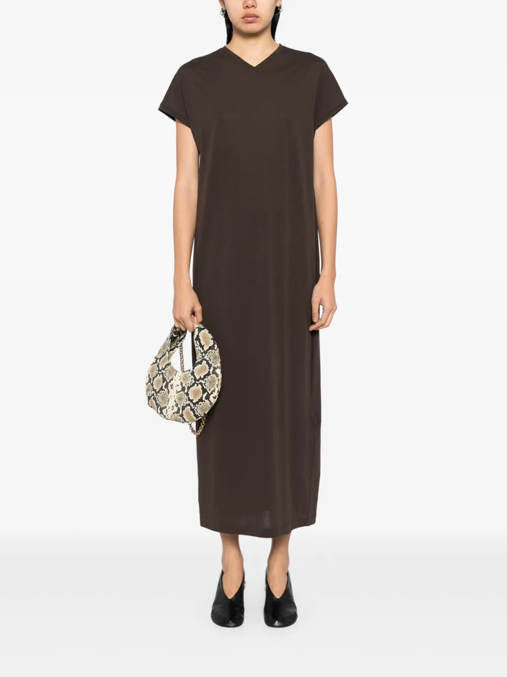 KHAITE T-shirtjurk Bruin