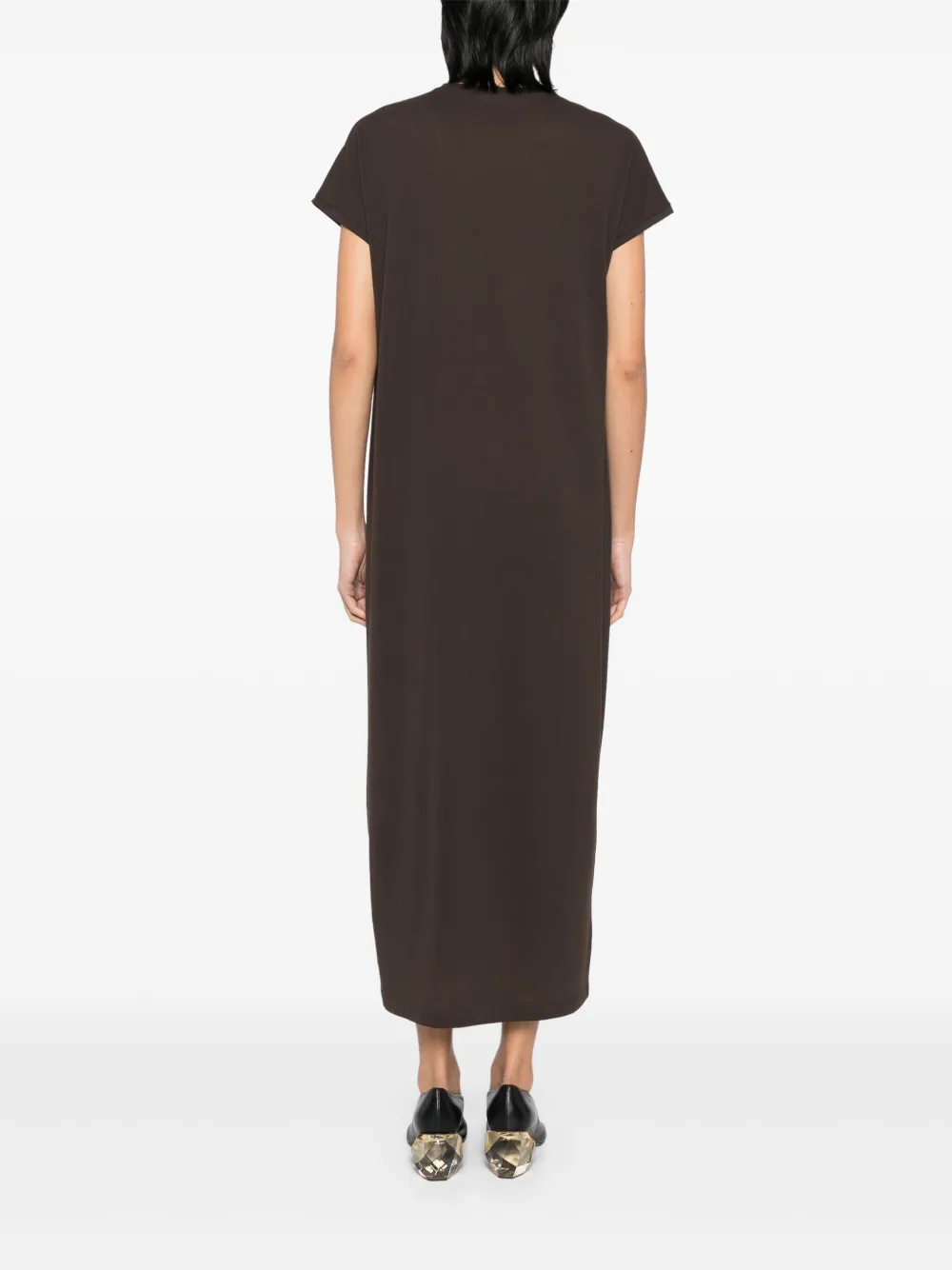 KHAITE T-shirtjurk Bruin