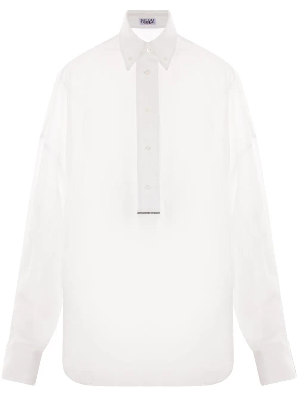 Brunello Cucinelli Cotton Shirt In White