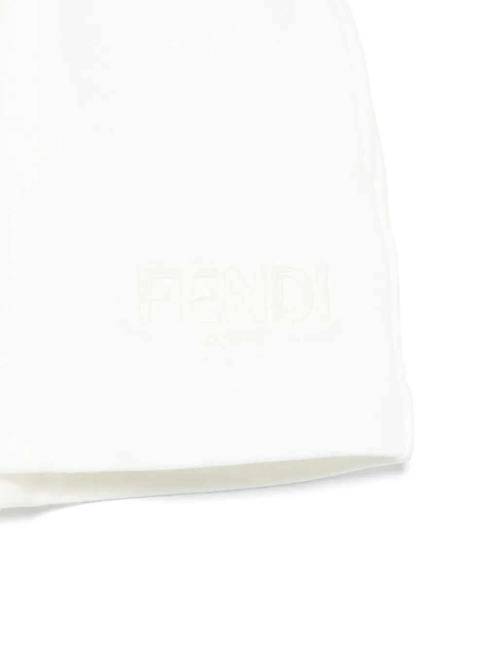 Fendi Kids Shorts met geborduurd logo Wit
