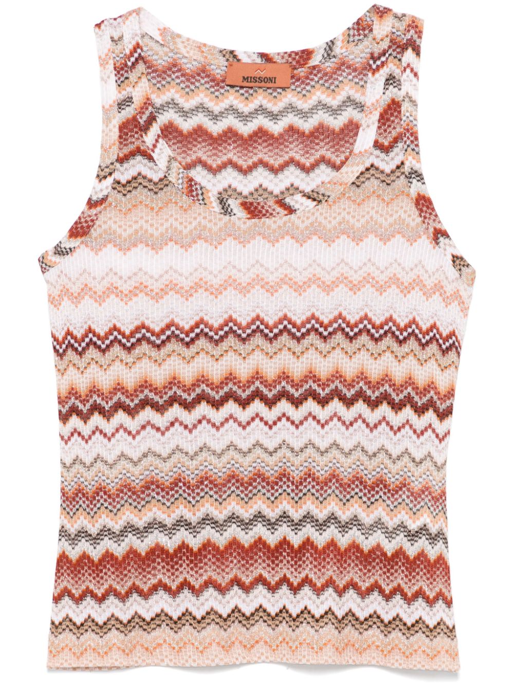 zigzag-pattern tank top