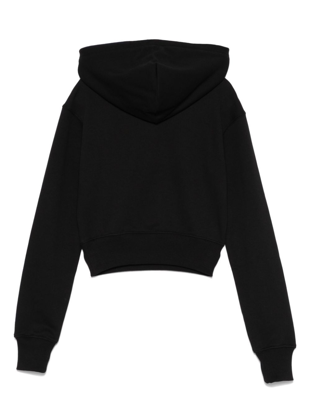 Versace Jeans Couture Hoodie met logo van stras - Zwart