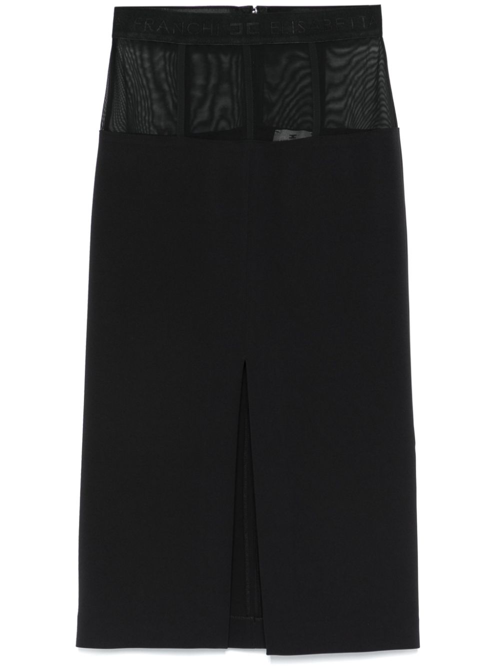 crepe midi skirt