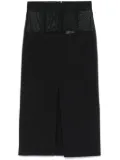 Elisabetta Franchi crepe midi skirt - Black