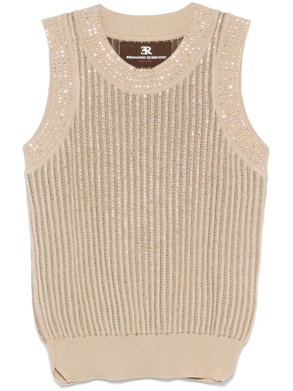 Ermanno Scervino knitted tank top - Neutrals