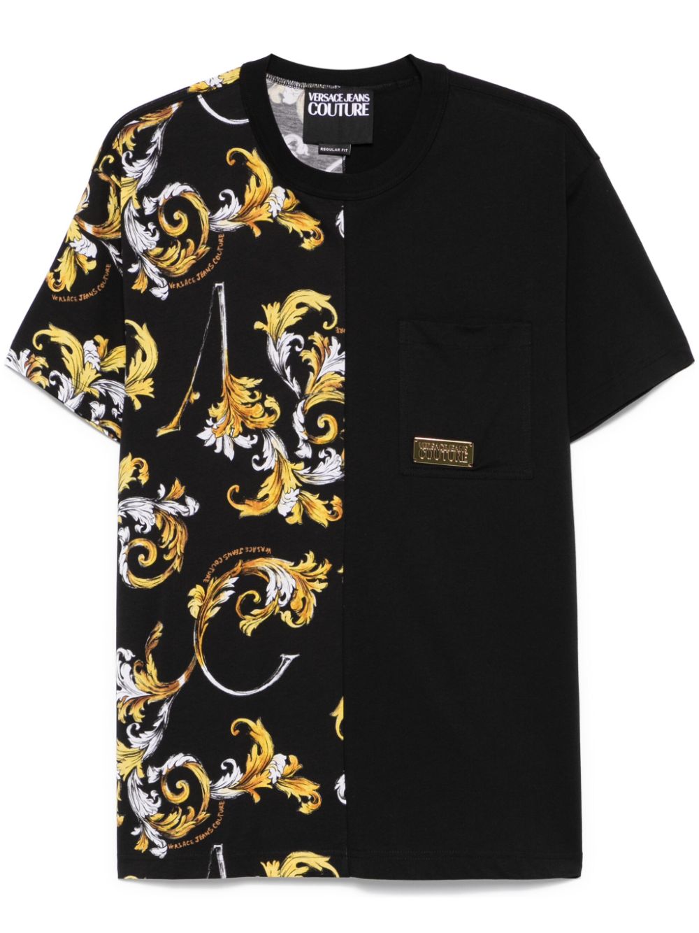 Versace Jeans Couture Barocco-print T-shirt - Black