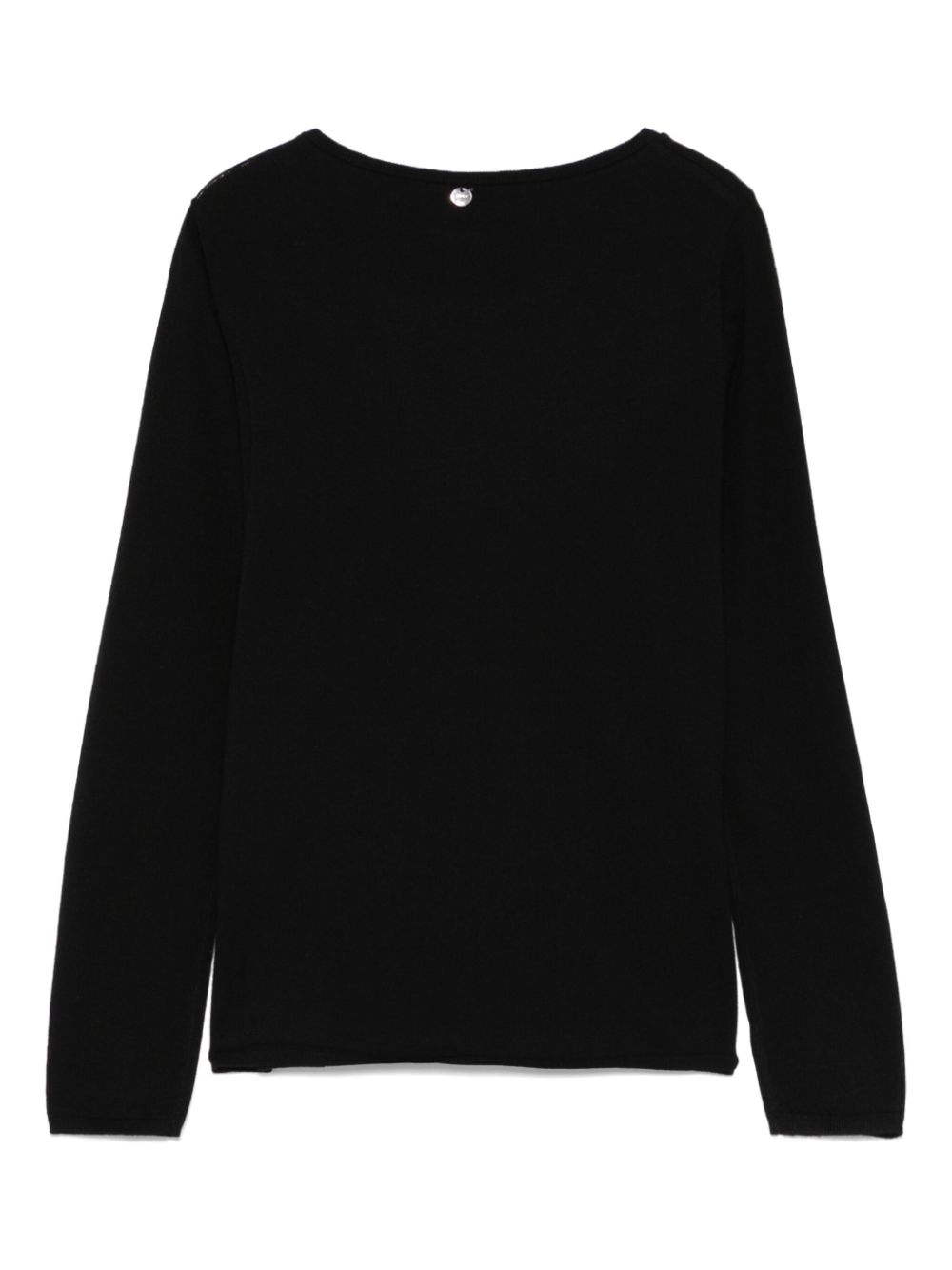 LIU JO cut out-detail sweater - Zwart