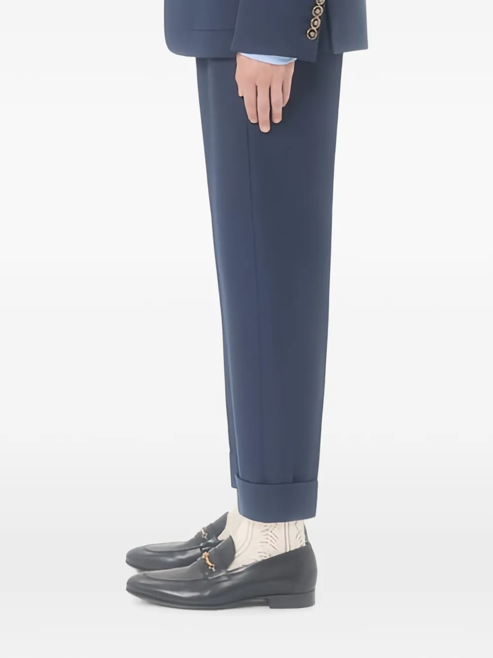 Valentino Garavani Broek van scheerwol Blauw