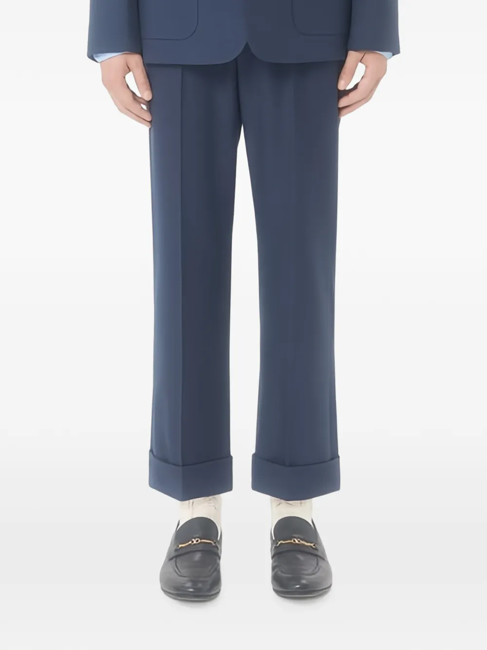 Valentino Garavani Broek van scheerwol Blauw