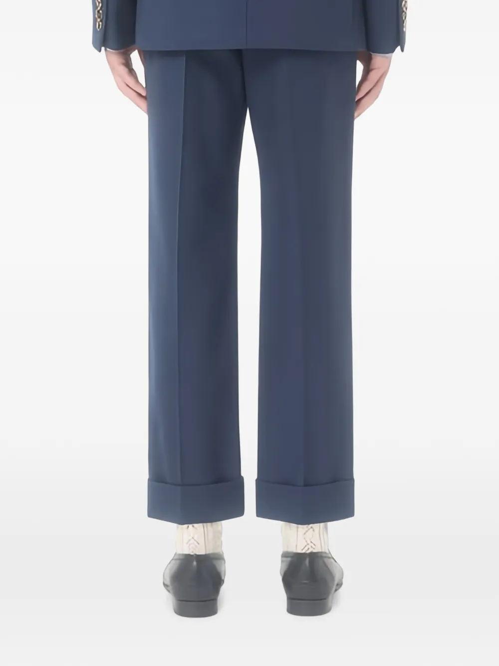 Valentino Garavani Broek van scheerwol Blauw