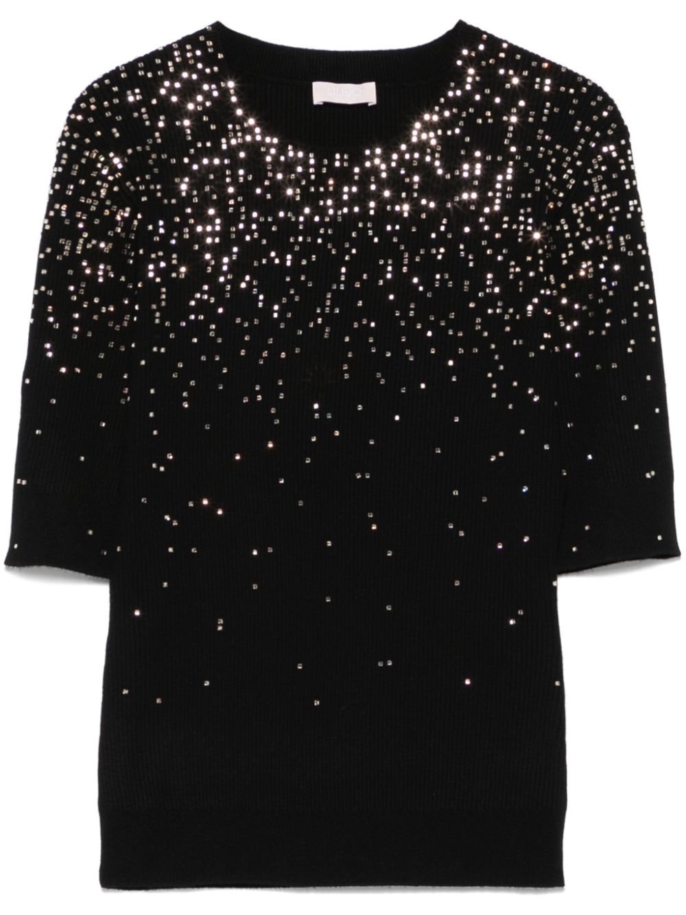 rhinestone-embellished T-shirt