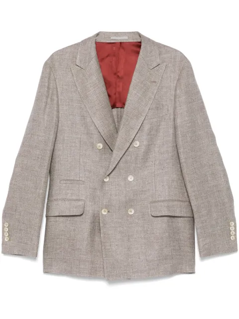 Brunello Cucinelli blazer con doble botonadura