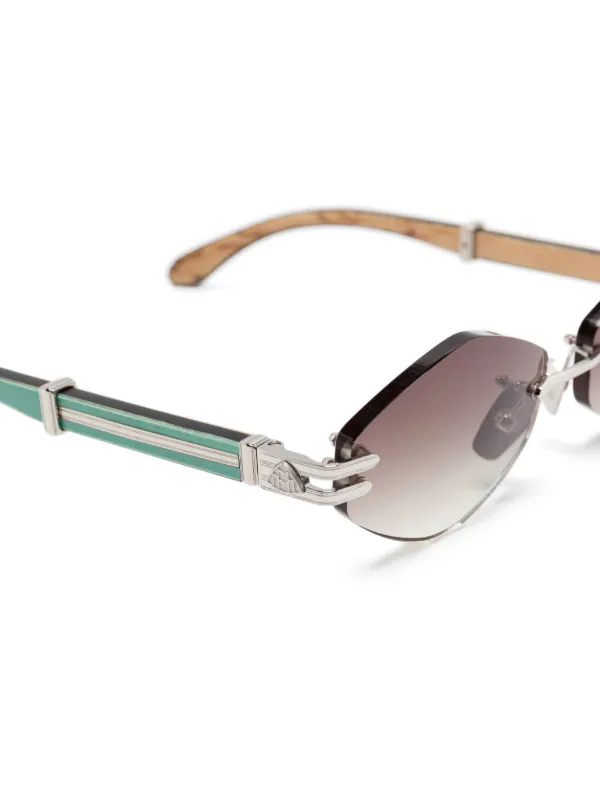 Maybach Sunglasses Maybach Eyewear - The President II (Mellow Gold/Deep Teal  main image 3