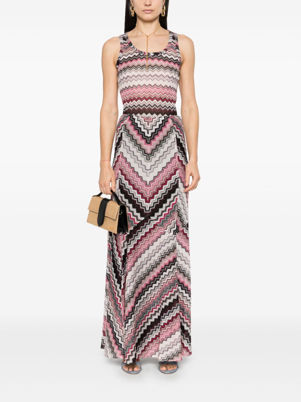 Missoni Tanktop met zigzag-patroon - Zwart