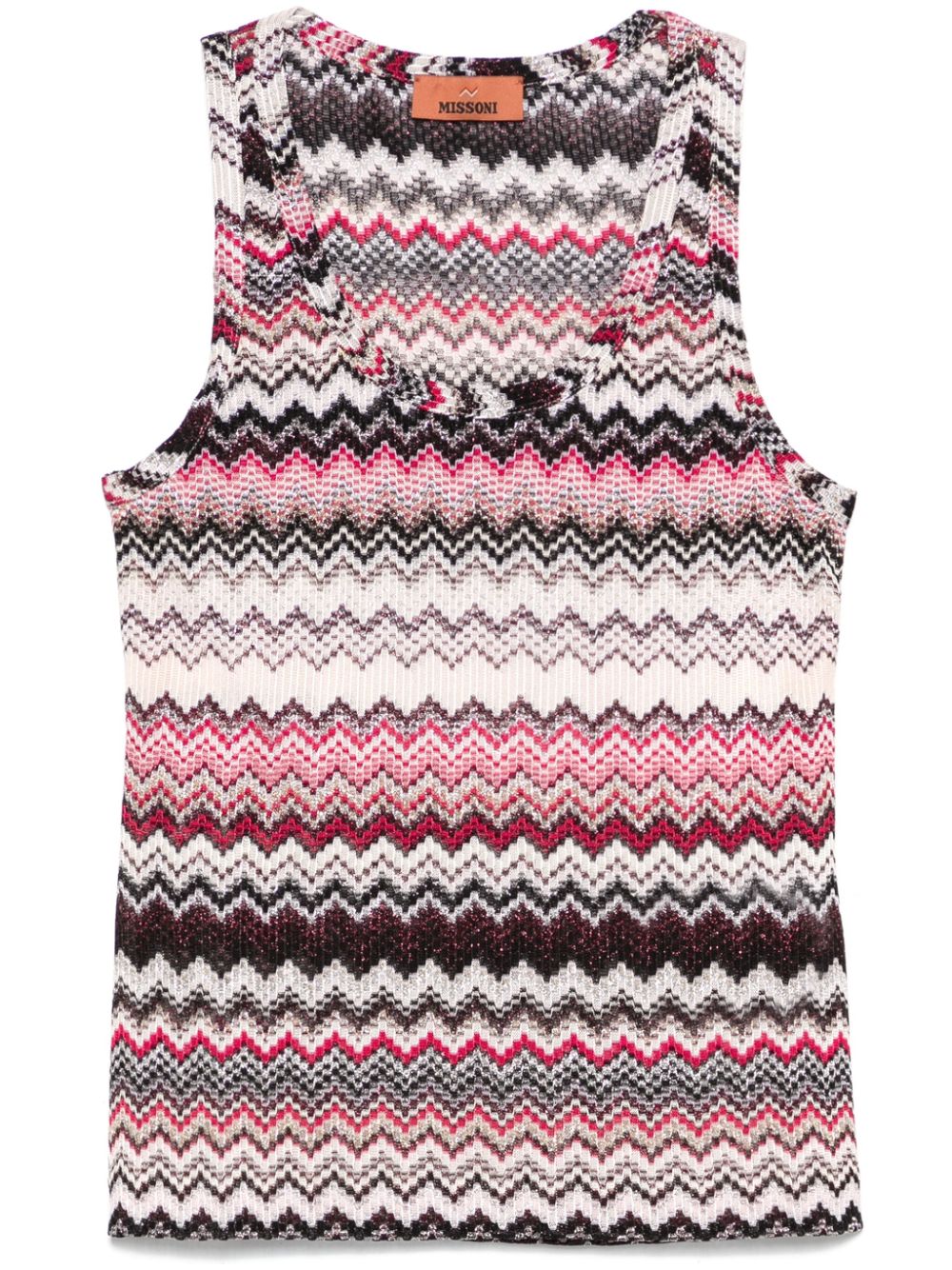 zigzag-pattern tank top