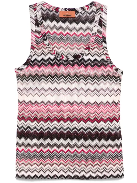 Missoni camiseta con motivo en zigzag