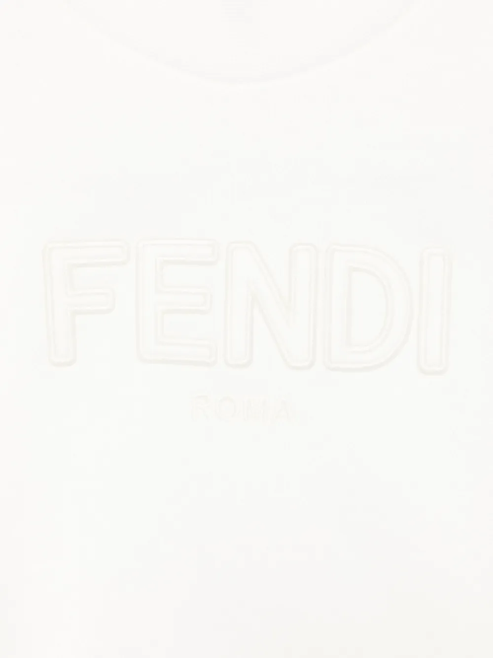 Fendi Kids Sweater met geborduurd logo Wit