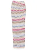 Missoni lamé maxi skirt - White