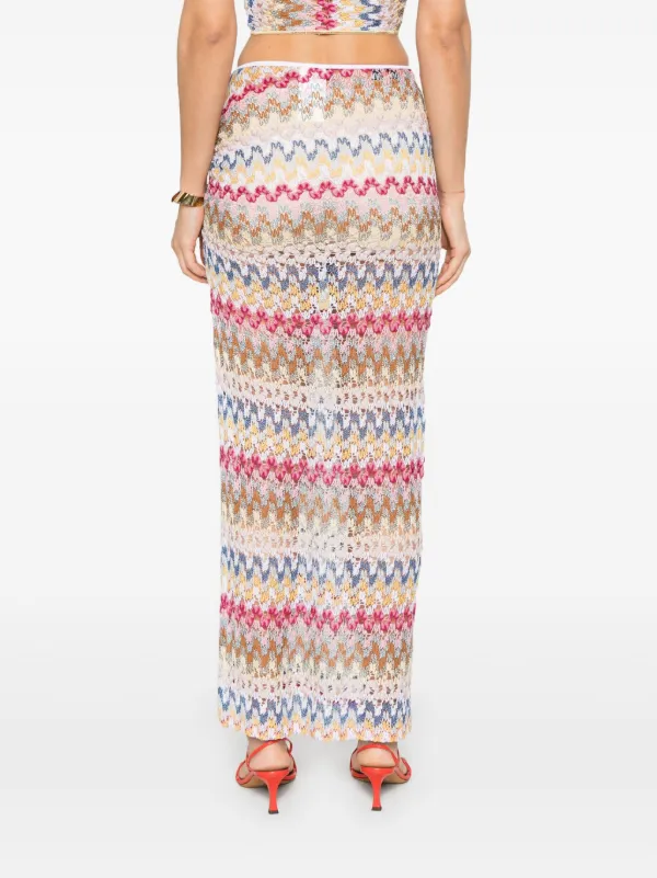 Missoni Lamé Maxi Skirt | White | FARFETCH