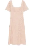 Ermanno Scervino floral-lace midi dress - Pink