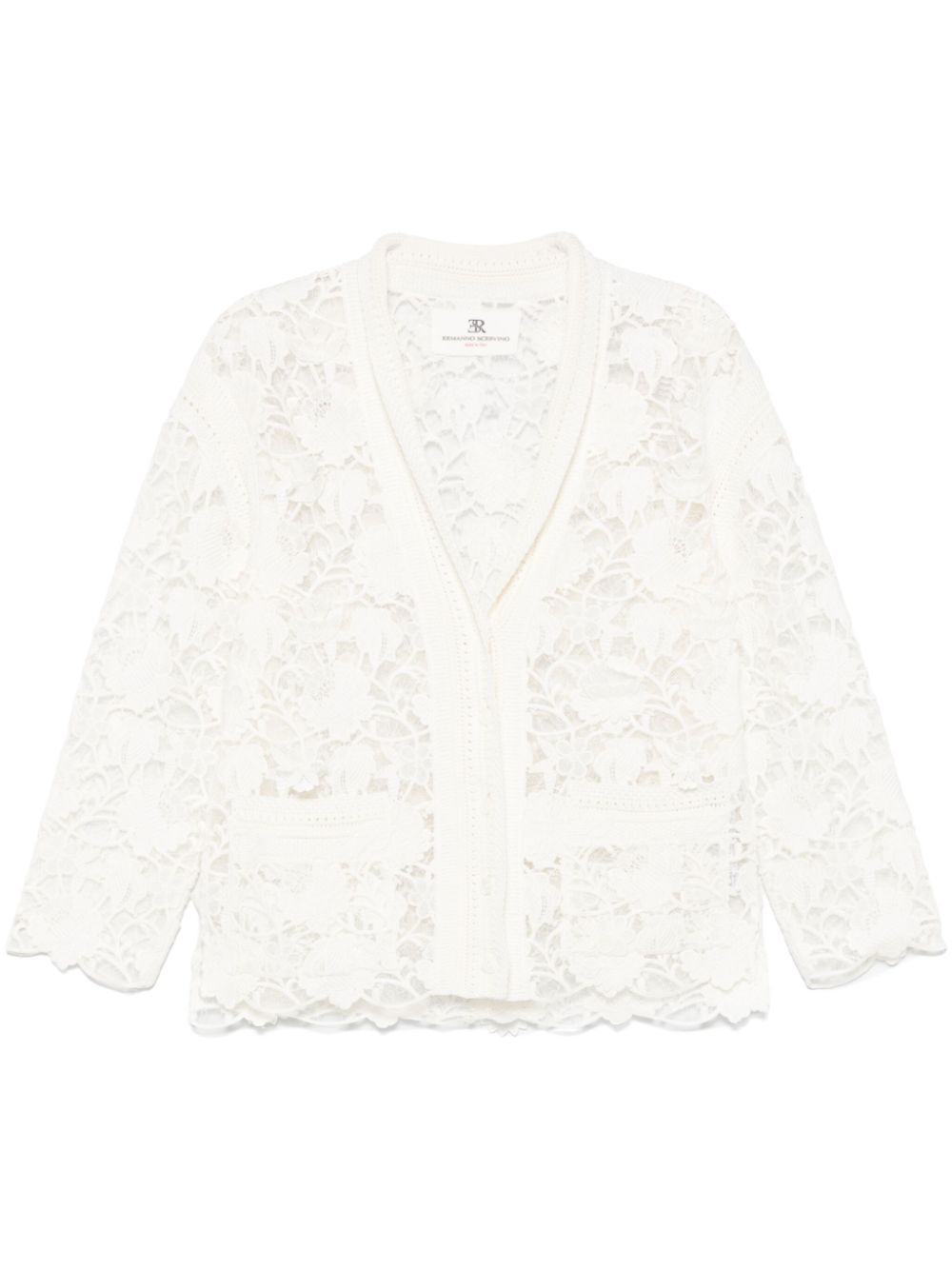 Ermanno Scervino corded-lace jacket - White