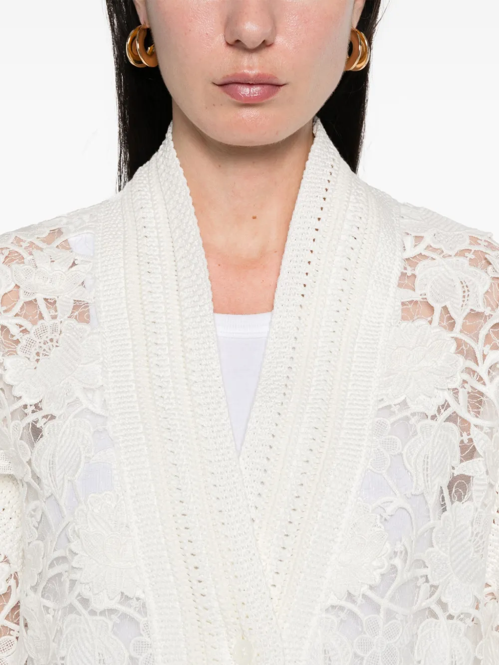 Ermanno Scervino Jack met kant Wit