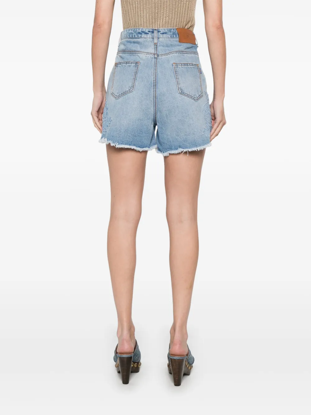 Ermanno Scervino Denim shorts Blauw