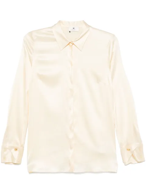 Elisabetta Franchi double-cuff satin blouse