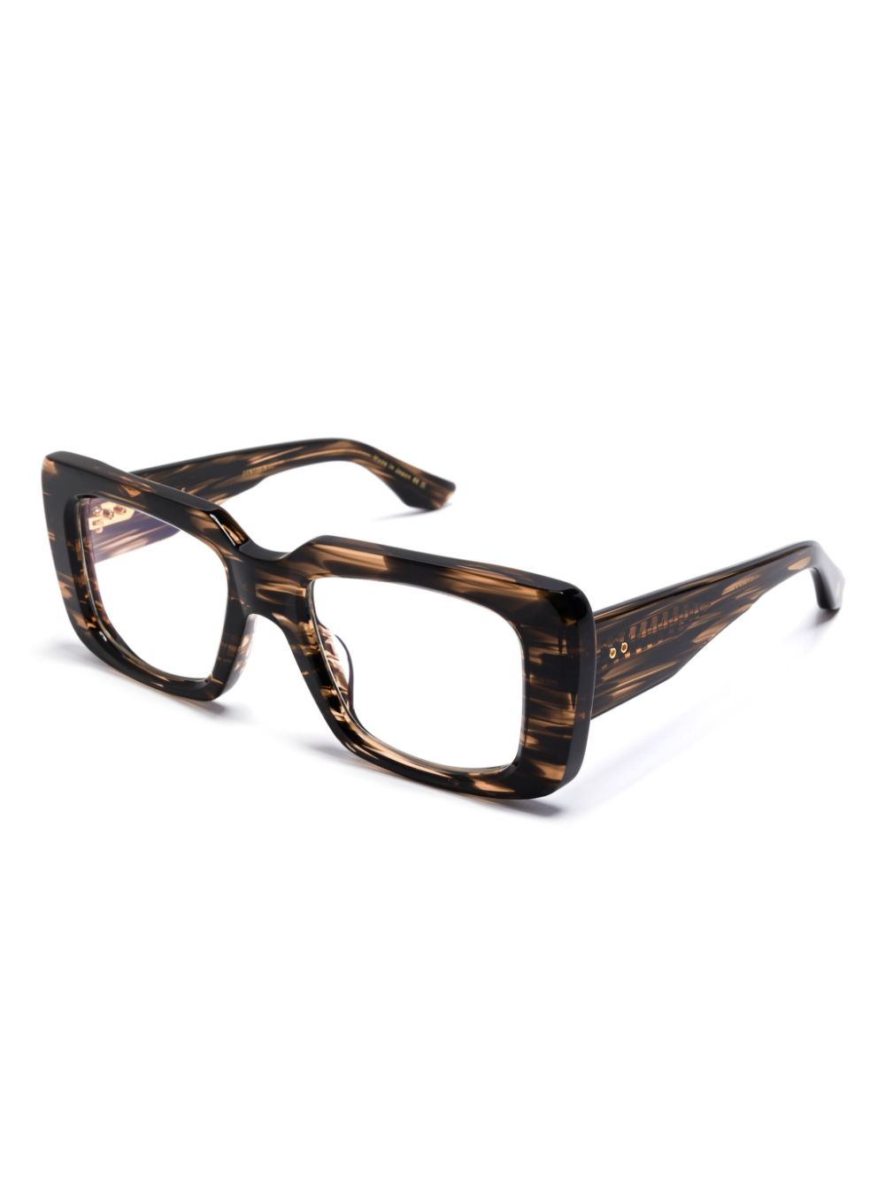 Dita Eyewear Bril met vierkant montuur - Bruin