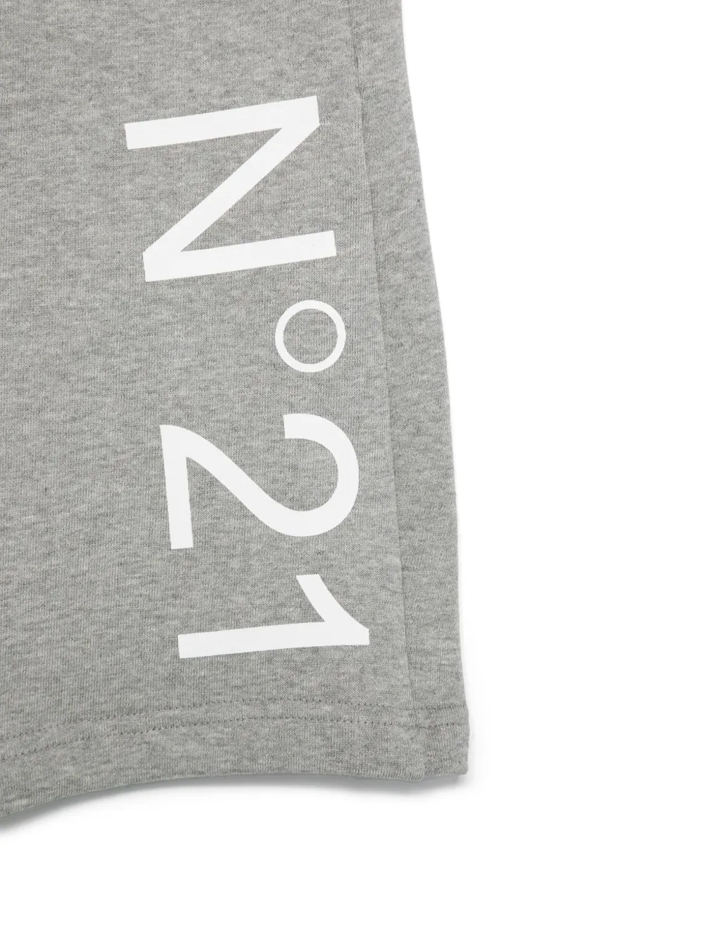 N°21 Logo-print Shorts In Grey