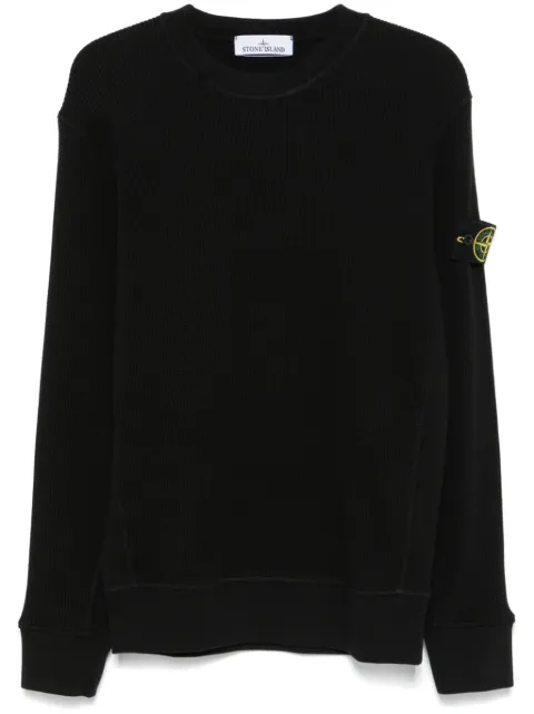 Stone Island suéter de tejido gofrado