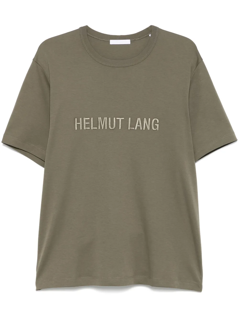 Helmut Lang playera con logo bordado | verde | Image 1