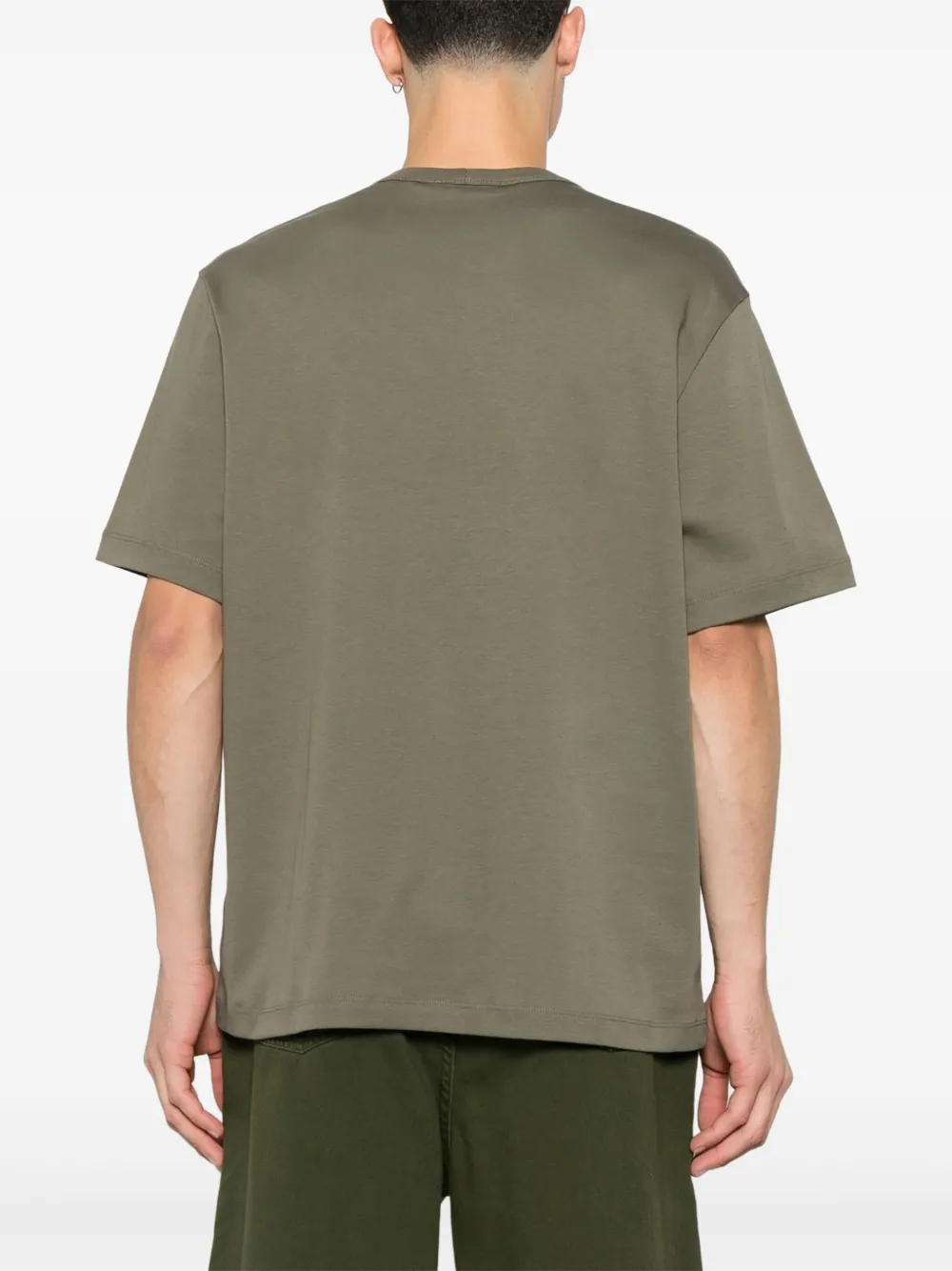 Helmut Lang T-shirt met geborduurd logo Groen