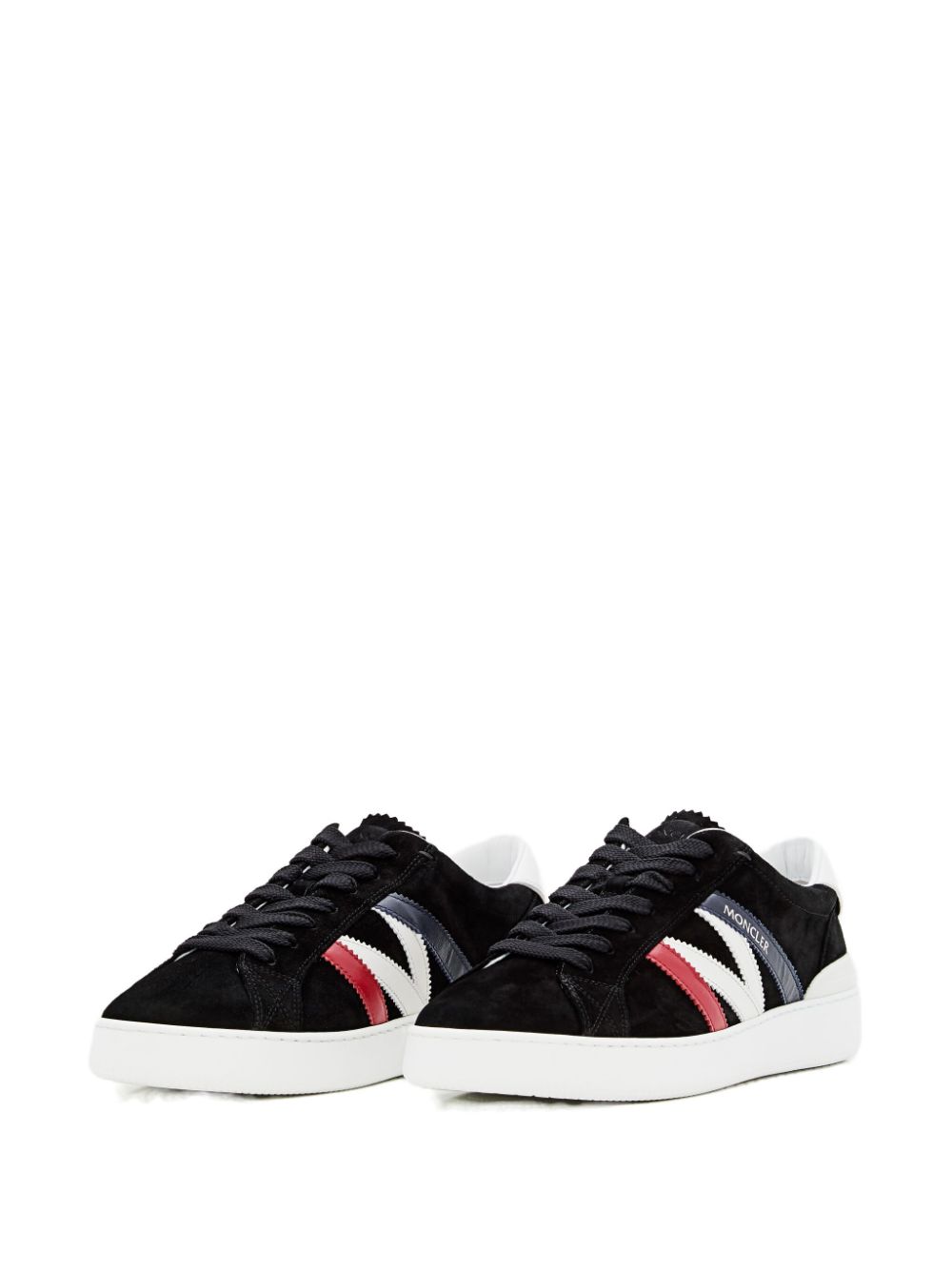 Moncler Sneakers met logopatch Zwart