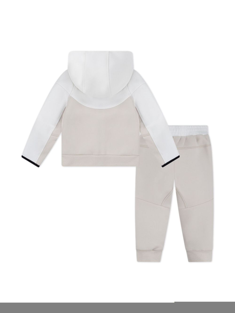 Nike Kids two-tone logo-print tracksuit set - Wit